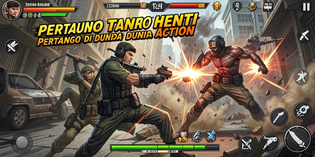 Tampilan seru dari gameplay 333666 dengan aksi penuh adrenalin.