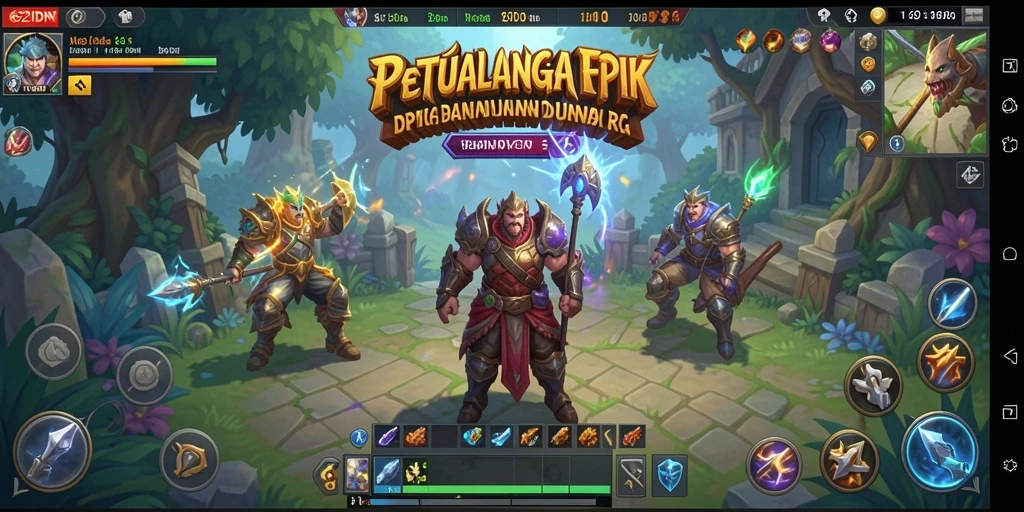 Tampilan gameplay menarik dari 62IDN yang penuh aksi RPG.