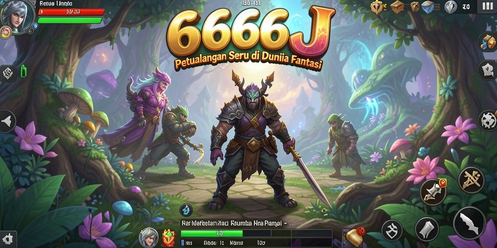 Gameplay seru dalam dunia petualangan 666J yang memukau.
