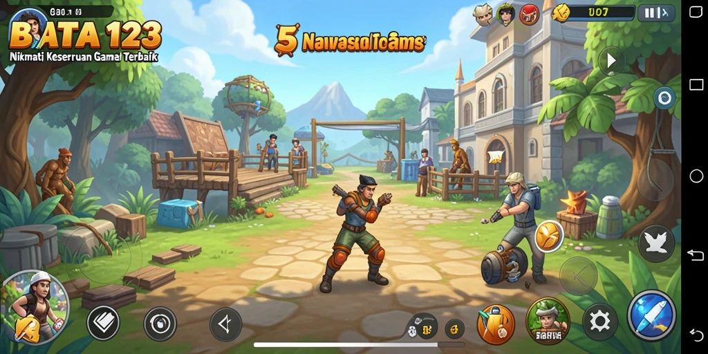 Screenshot gameplay BATA123 yang menampilkan aksi seru dan karakter menarik.