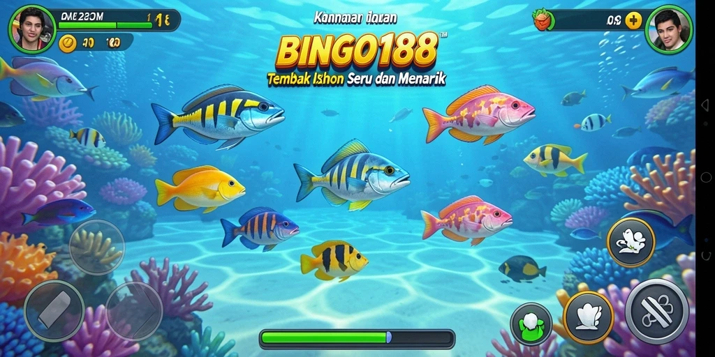 Tampilan gameplay BINGO188 yang seru dan penuh aksi Tembak Ikan.