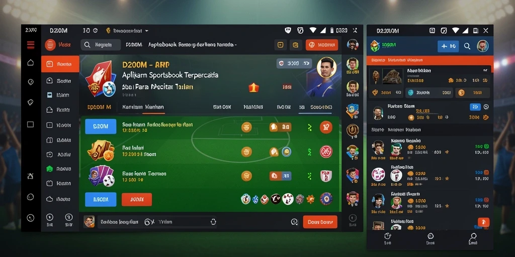 Tampilan antarmuka D200M yang menarik dan interaktif.