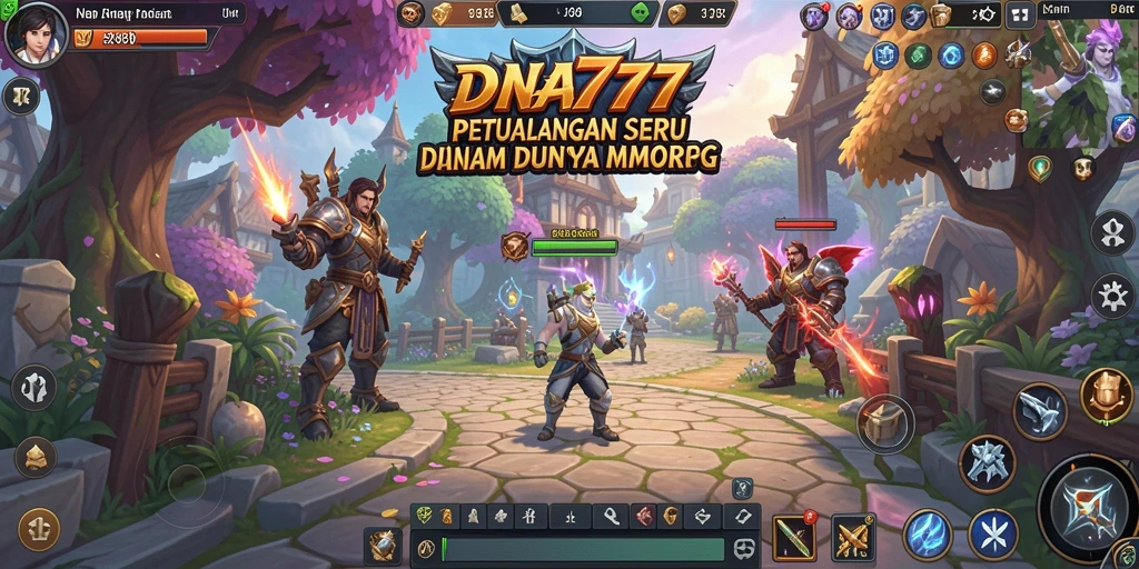 Tampilan gameplay menarik dari DNA777 yang menghadirkan pengalaman MMORPG.