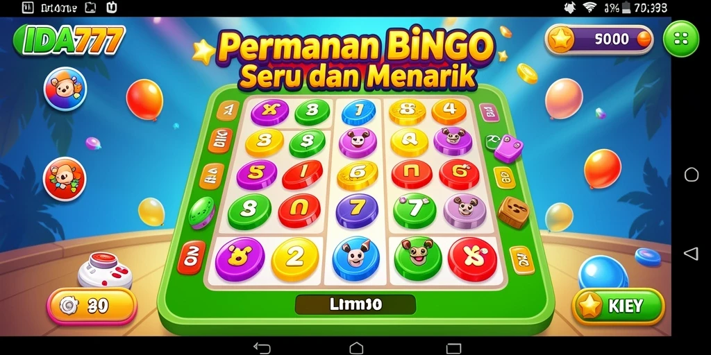 Tampilan gameplay seru Bingo di IDA777.