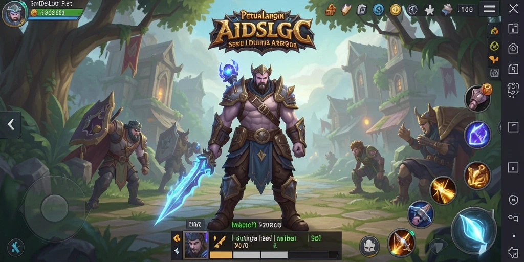 Tampilan gameplay seru dalam INDSLOT ARPG.