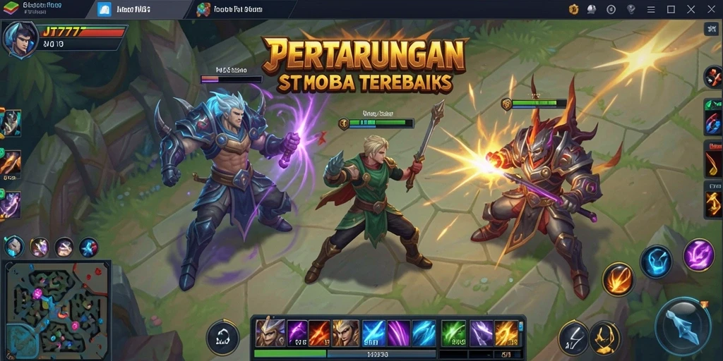 Gameplay mendebarkan dalam JT777 saat pertempuran strategis.