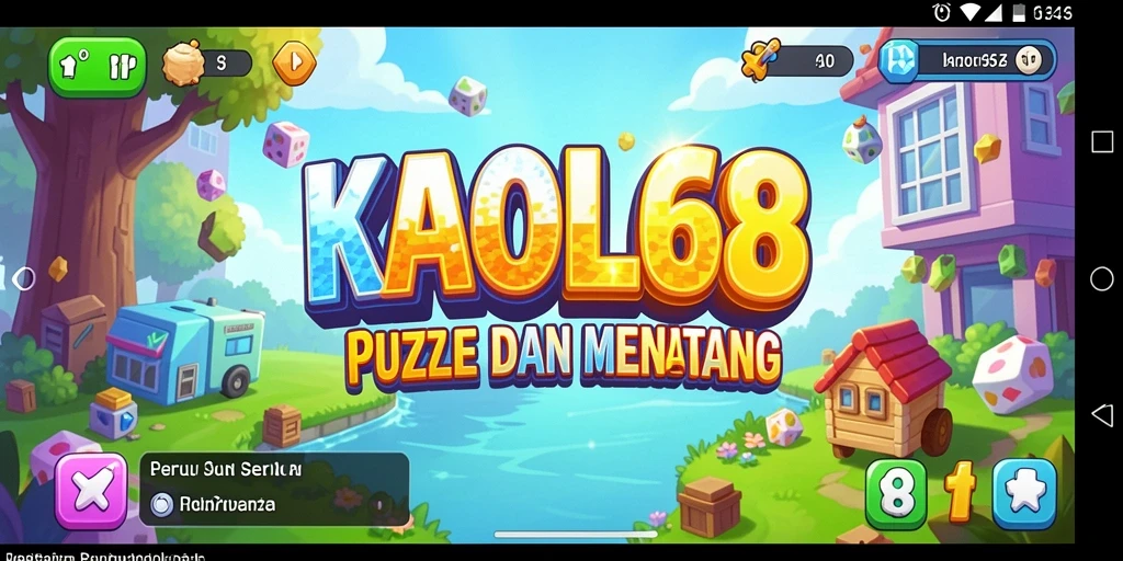 Screenshot utama KAOL68 menampilkan gameplay Puzzle yang seru.