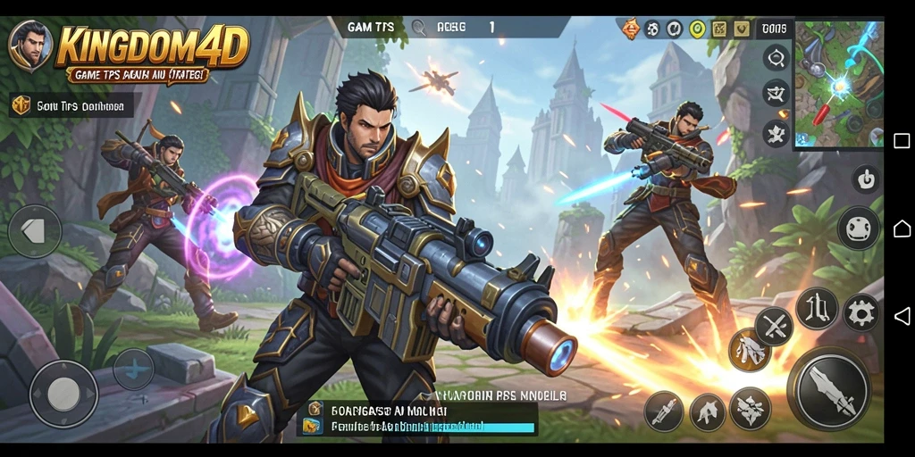 Tampilan layar KINGDOM4D menampilkan aksi pertempuran TPS yang mendebarkan.