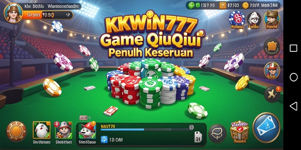 Tampilan gameplay QiuQiu yang seru di KKWIN777.