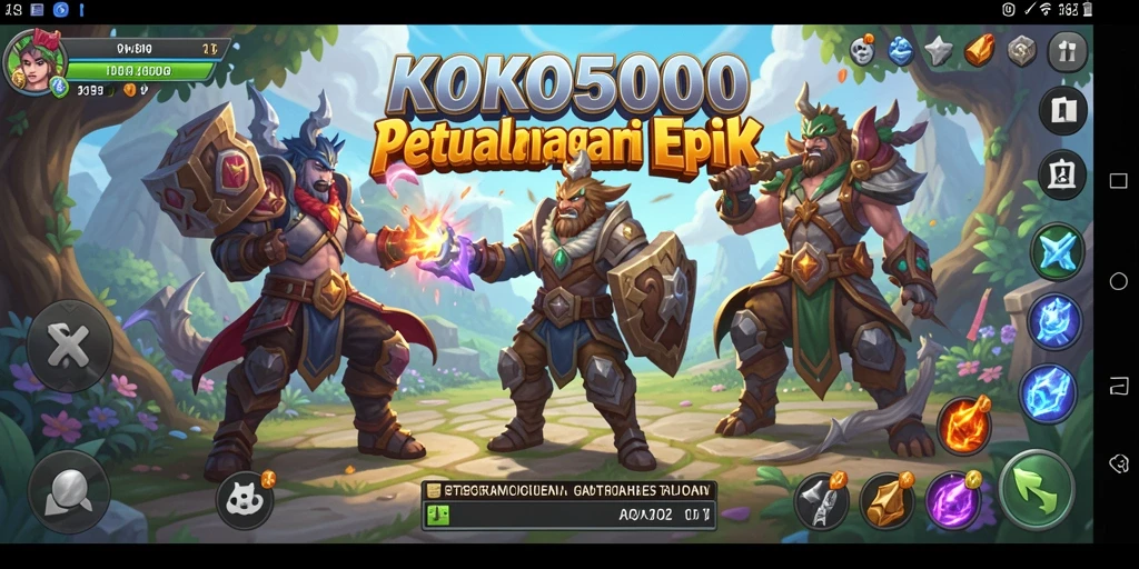Tampilkan gameplay KOKO5000 yang mendebarkan dan dinamis.