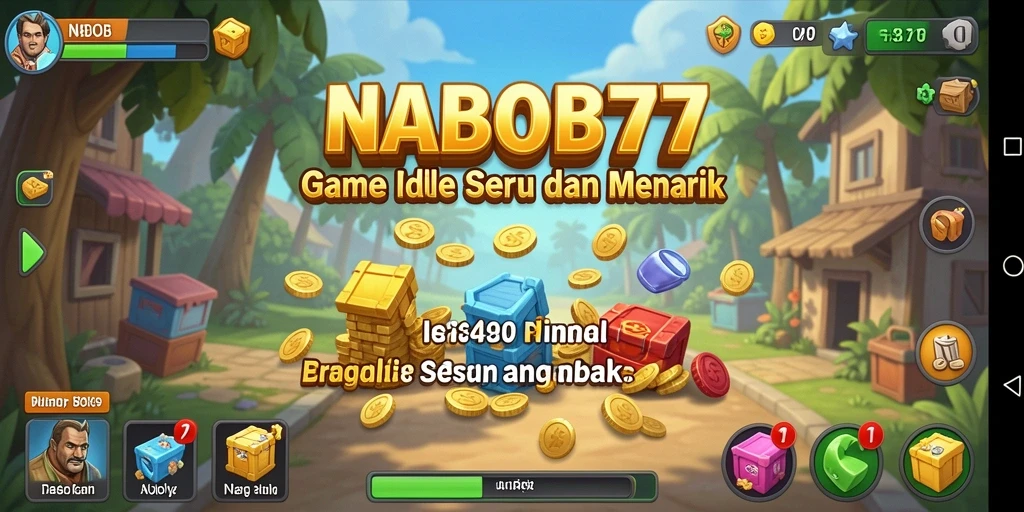 Tampilan gameplay NABOB77 yang menarik dan penuh warna.