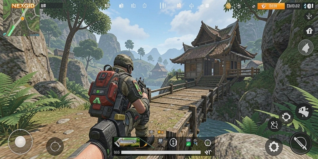Gameplay seru NEXGID dengan pertempuran intens yang mendebarkan.