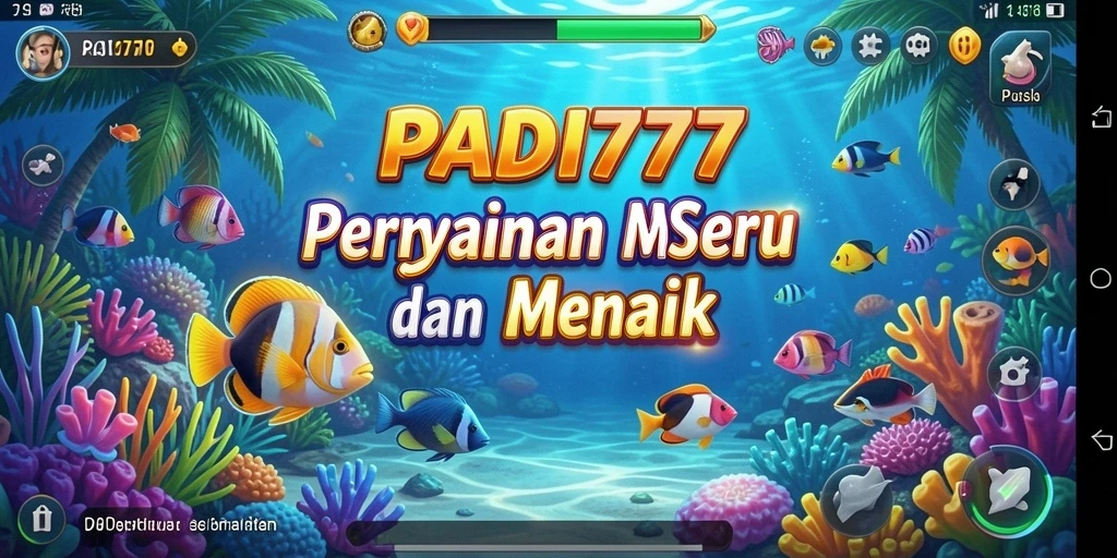 Tampilan gameplay PADI777 dengan pengalaman musik interaktif.