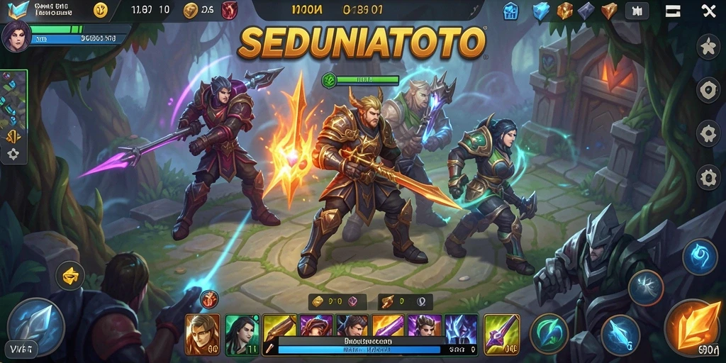 Tangkapan layar gameplay SEDUNIATOTO yang memukau dan penuh aksi.