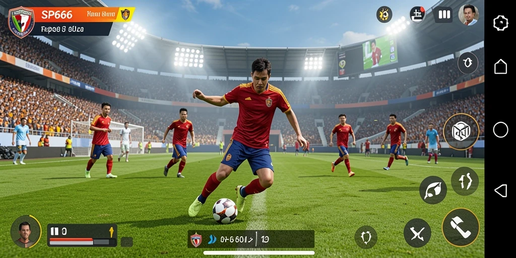 Tampilan grafik dari gameplay SP666 yang menegangkan dan realistis.