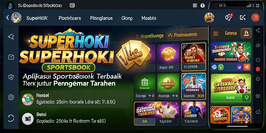 Tampilan menarik dari gameplay Sportsbook SUPERHOKI.