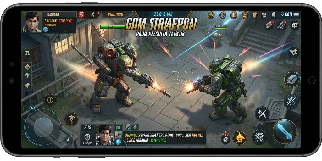 Tampilan gameplay strategis Z18 yang menantang dan menarik.
